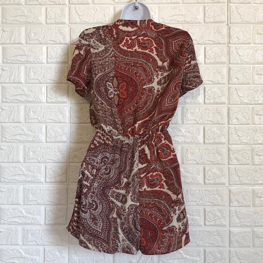 Nasty Gal knotted front paisley romper - Picture 5 of 8